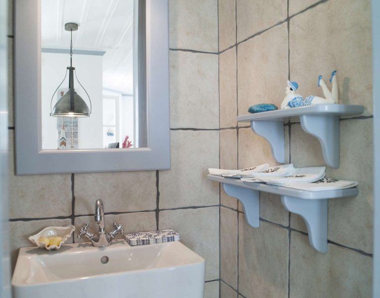 Villa Spezie in Spetses Greece, bathroom, by Olive Villa Rentals