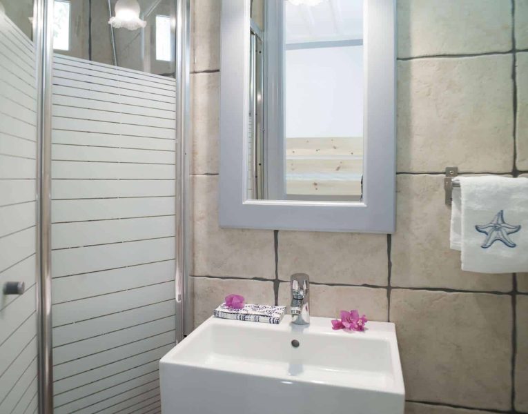 Villa Spezie in Spetses Greece, bathroom 6, by Olive Villa Rentals