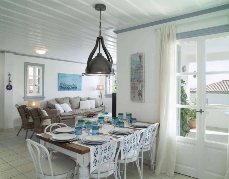 Villa Spezie in Spetses Greece, kitchen 2, by Olive Villa Rentals