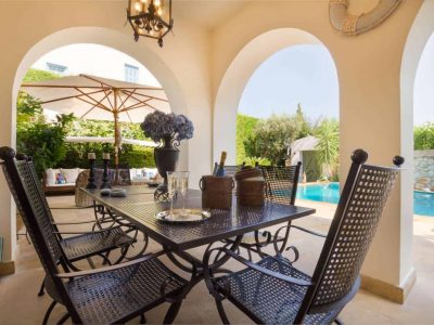 Villa Veneta in Spetses Greece, table 2, by Olive Villa Rentals