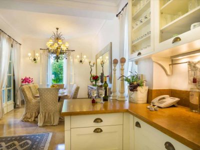 Villa Veneta in Spetses Greece, kitchen, by Olive Villa Rentals