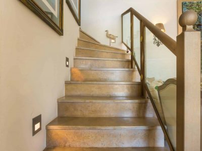 Villa Veneta in Spetses Greece, stairway, by Olive Villa Rentals