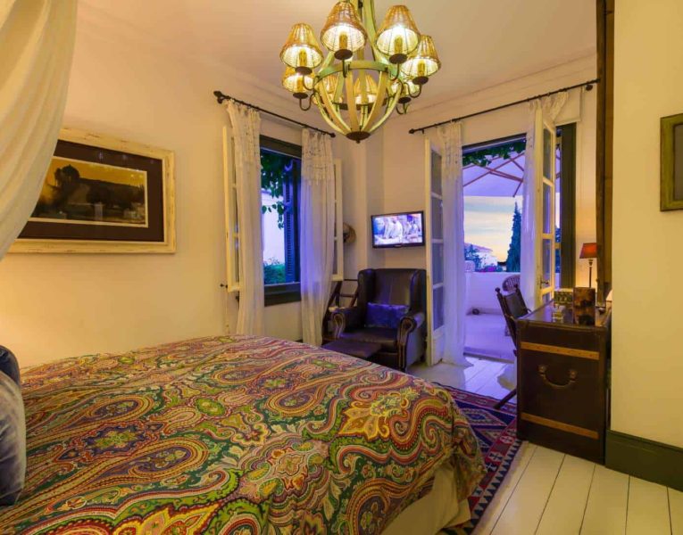 Villa Veneta in Spetses Greece, bedroom, by Olive Villa Rentals
