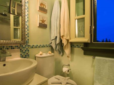 Villa Veneta in Spetses Greece, bathroom, by Olive Villa Rentals