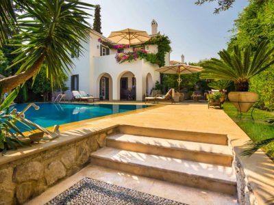 Villa Veneta in Spetses Greece, pool, by Olive Villa Rentals