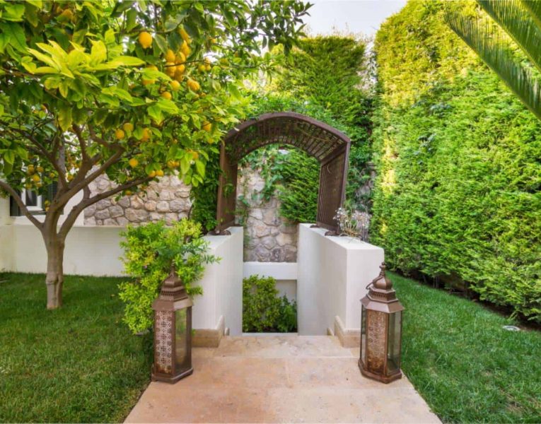 Villa Veneta in Spetses Greece, entrance 2, by Olive Villa Rentals