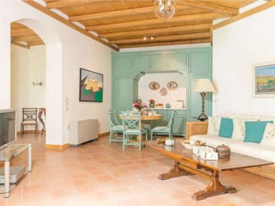 Villa Emeralda in Corfu Greece, living room 4, by Olive Villa Rentals