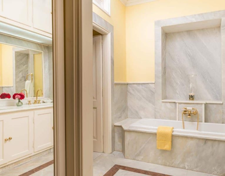 Villa Emeralda in Corfu Greece, bathroom 4, by Olive Villa Rentals